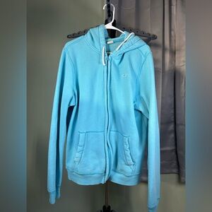 Hollister Blue Zip-Up Hoodie
